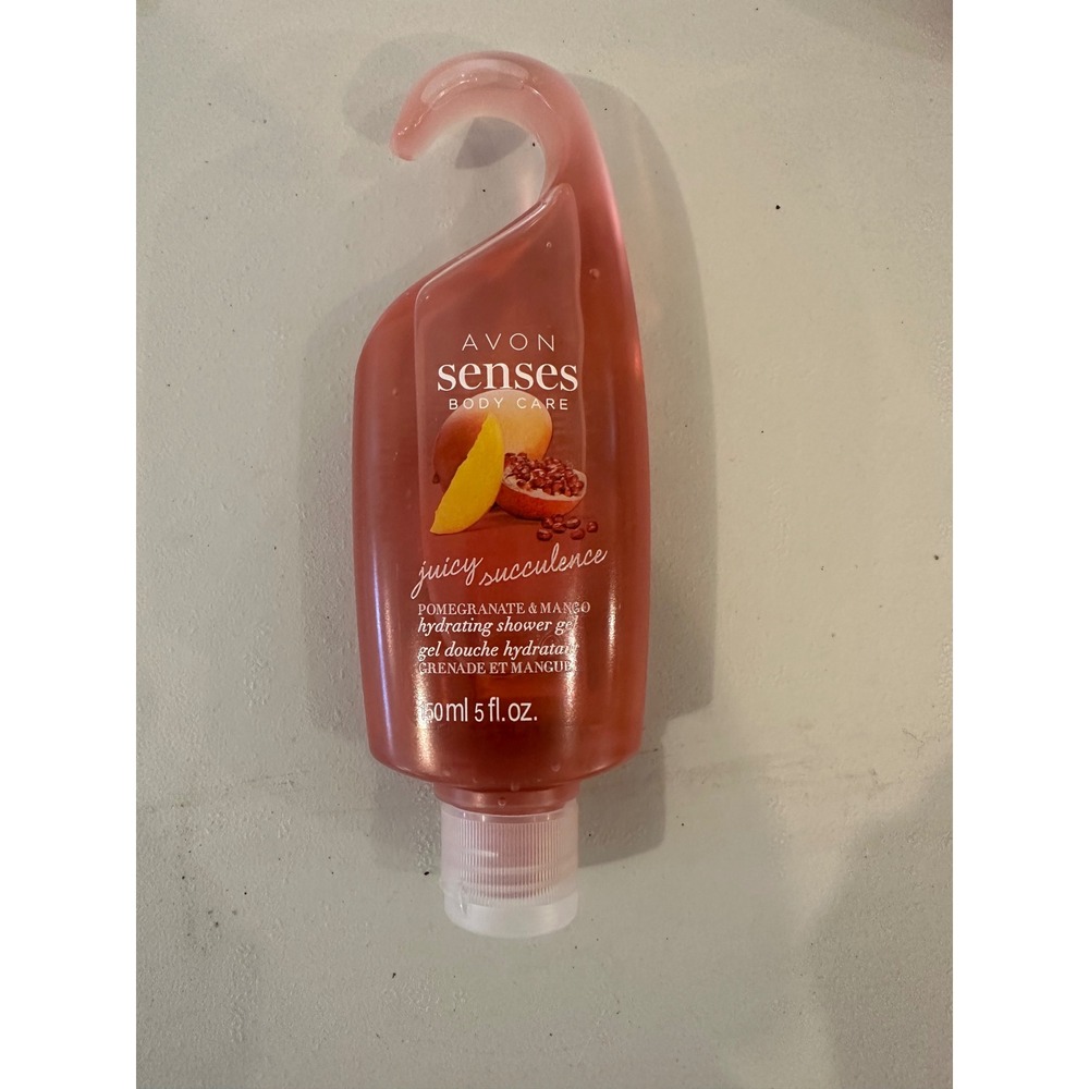 Avon Senses Juicy Succulence Pomegranate Mango Hydrating Shower Gel 5oz Hook Top